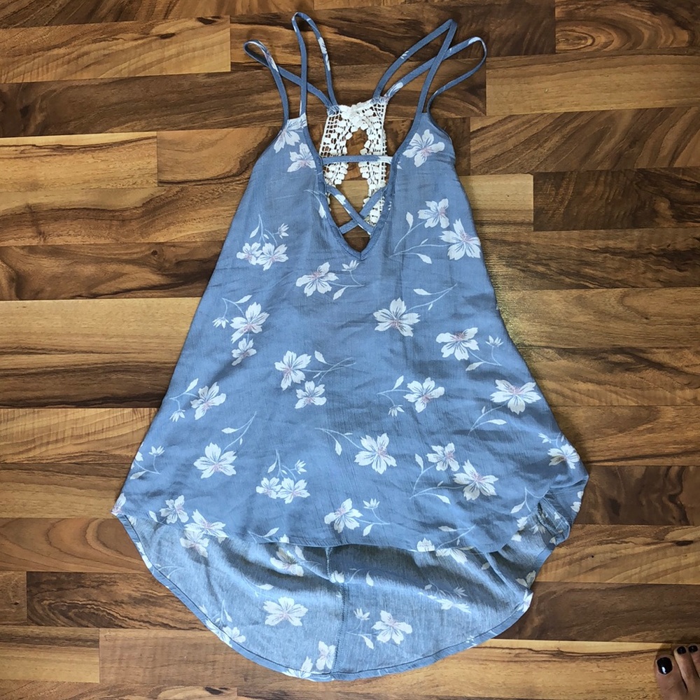 Flowery Day trip tank